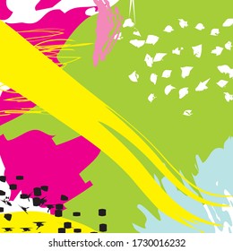 Abstract colourful paint brush and strokes, scribble lines pattern background. creative nice hand drawn and splash colours for your . Nice tone colours fantasy splash and grunge