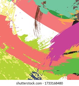Abstract colourful paint brush and strokes, scribble lines pattern background. creative nice hand drawn and splash colours for your design. Nice tone colours fantasy stripes and grunge