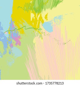 Abstract colourful paint brush and strokes, scribble  pattern background. creative hand drawn and splash colours for your . Nice tone colours fantasy doodles and grunge