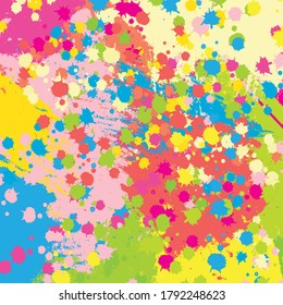 Abstract colourful paint brush and strokes, splash colours pattern background. Creative nice hand drawn , flick colors and stripes texture for your design