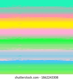 Resumen de pincel y trazos de pintura coloridos, color de salpicadura fondo de patrón horizontal. Creativa textura de líneas horizontales dibujadas a mano y rayas para su diseño