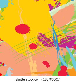 Abstract colourful paint brush and strokes, scribble lines pattern background. creative nice hand drawn and splash colours for your design. Nice tone colours fantasy stripes and grunge