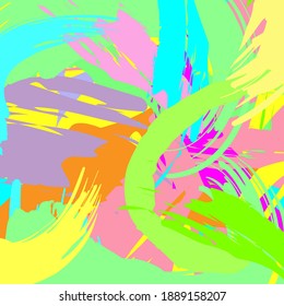 Abstract colourful paint brush and strokes, splash colours pattern background. Creative nice hand drawn and stripes texture for your design