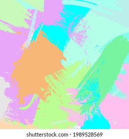 Abstract colourful paint brush and strokes, splash colours pattern background. Creative nice hand drawn and stripes texture for your design.