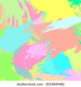 Resumen de pincel y trazos de pintura coloridos, fondo de patrón de colores salpicados. Creativa textura de mano y rayas para tu diseño.