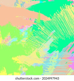 Abstract colourful paint brush and strokes, splash colours pattern background. Creative nice hand drawn and stripes texture for your design.