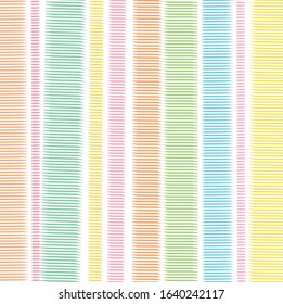 Abstract colourful paint brush with vertical lines pattern background