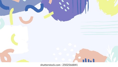 Diseño de Vector de fondo de manchas pintadas de colores Abstractas en EPS 10