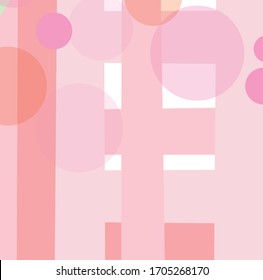 Abstract colourful pink circles pattern background. Creative nice geometric backdrop for your design