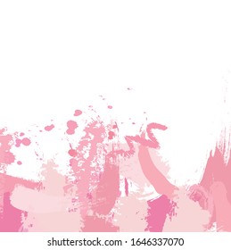 Abstract colourful pink hand drawn and paint brush, strokes pattern background