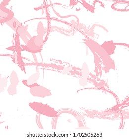 Abstract colourful pink watercolour hand drawn and paint brush, strokes pattern background. creative nice pink scribble lines and splash colours for your design