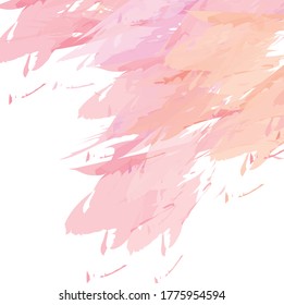 Abstract colourful pink watercolour hand drawn and paint brush, strokes pattern background. creative nice pink scribble lines and splash colours for your design
