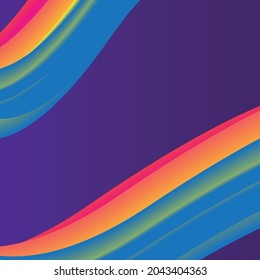 abstract colourful rainbow memphis purple background