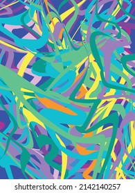 Abstract colourful seamless pattern. Trendy background.