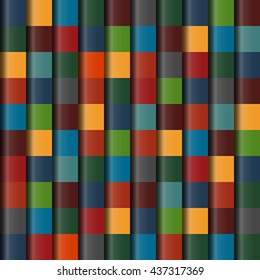 Abstract colourful vector background with squares