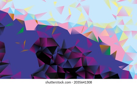 Abstrakter bunter Hintergrund. Geometrisches Muster, Textur für Webbanner. Zeitgenössische Kreative Collage Tapete. Moderne Vektorhintergrundgrafik.