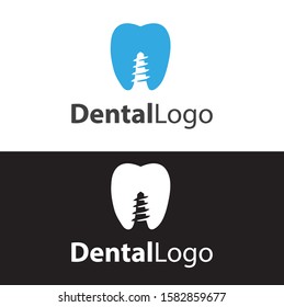 Abstract colourfull Dental logo design template