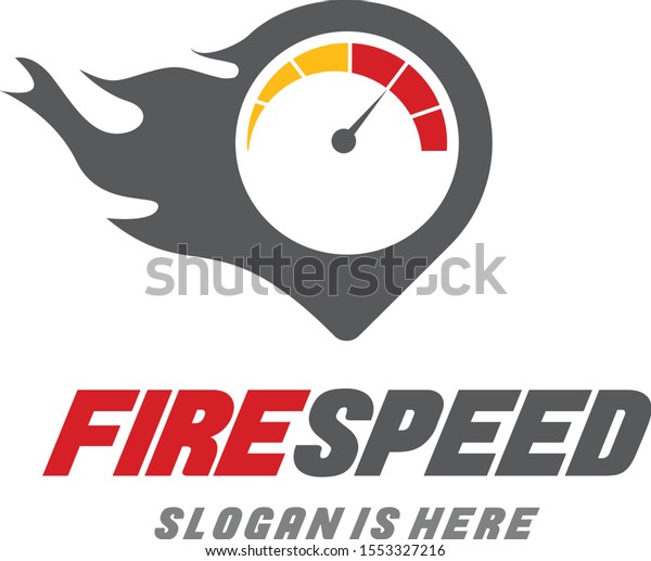 Abstract\
colourfull  fire speed logo design\
template