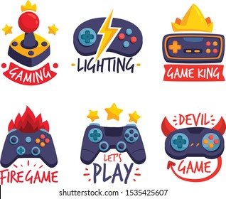 abstract colourfull gaming logo design template