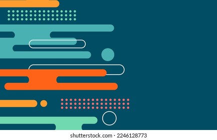 Abstract colourfull mustard Rounded Lines Halftone Transition. Vector Background Illustration for presentation