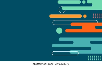 Abstract colourfull mustard Rounded Lines Halftone Transition. Vector Background Illustration for presentation