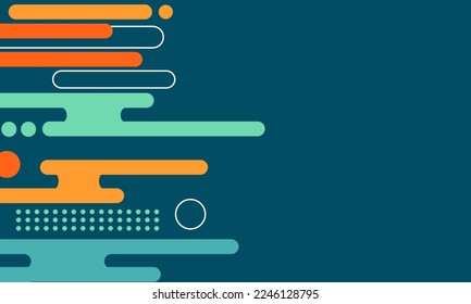 Abstract colourfull mustard Rounded Lines Halftone Transition. Vector Background Illustration for presentation