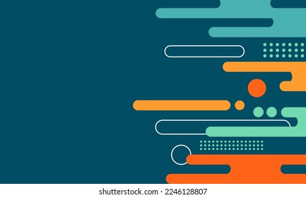 Abstract colourfull mustard Rounded Lines Halftone Transition. Vector Background Illustration for presentation