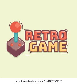 abstract colourfull retro game pad logo design template