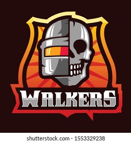 Abstract colourfull  walkers logo design template