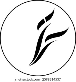 Abstract colourfull wing logo design 