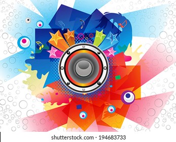Abstract Colurful Musical Background Vector illustration