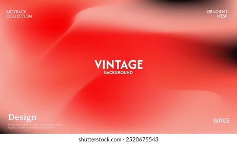 Abstract combination background of soft and bright glowing red waves. The effect of combining dark and light, minimalist pastel color design. In EPS 10