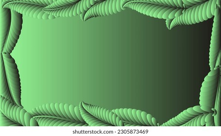 Abstract combination background with various colors and shapes of leaves with various colors and shapes of round patterns