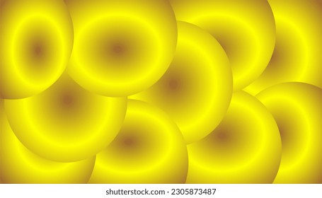 Abstract combination background with various colors and shapes of leaves with various colors and shapes of round patterns