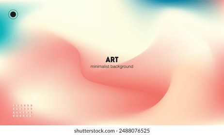 Abstract combination of soft gradations of fresh colors with light. Minimalist pastel color design.