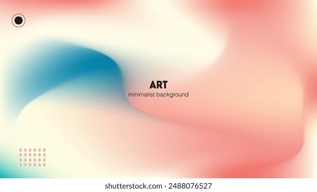 Abstract combination of soft gradations of fresh colors with light. Minimalist pastel color design.