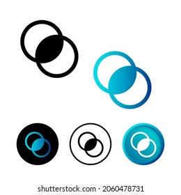 Abstract Combine Merge Tool Icon Illustration