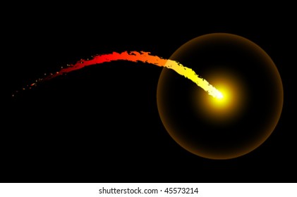 Abstract Comet Vector. Also available in raster.
