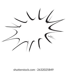 Abstract Comic background with blank speech bubble. Comic burst, bursting star, starburst speech bubbles. Vector illustration.