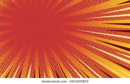 Abstract Comic Background with Halftone Effect