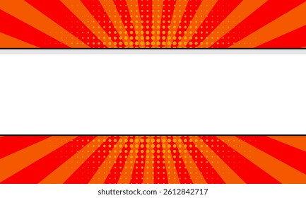 abstract comic background with speech bubble and lightning element