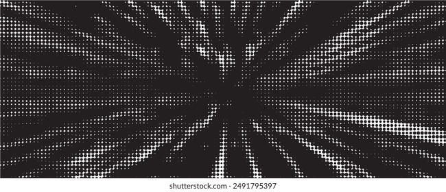 Abstract comic book flash explosion radial lines on transparent background. Vector illustration