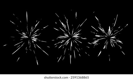 Abstract Comic Book Flash Explosion Blast Radial Lines. Comic Radial Speed Lines. Graphic Explosion with Speed Lines. Hyper Space Warp Jump Teleport Effect. Quick Zoom Effect. VFX Vector Illustration.