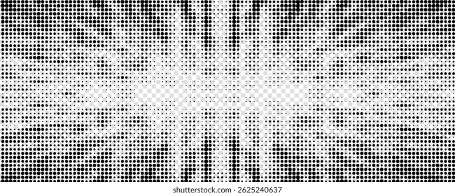 Abstract comic book flash explosion radial lines on transparent background. Vector illustration superhero design. Bright black light strip burst. Flash ray blast glow.