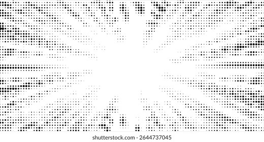 Abstract comic book flash explosion radial lines on transparent background. Vector illustration superhero design. Bright black light strip burst. Flash ray blast glow. Speed lines Manga frame. Anime