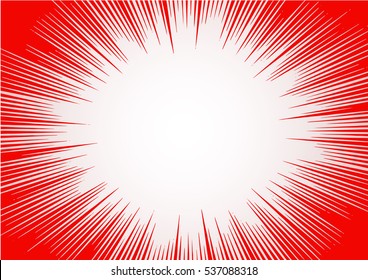 Abstract Comic Book Flash Explosion Radial Lines On Transparent Background.-Vector Illustration