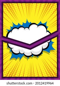 ilustración vectorial de fondo de historieta abstracta de arte pop de dibujos animados de dibujos animados