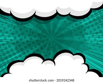 abstract comic book, pop art cartoon speech bubble vector illustration background