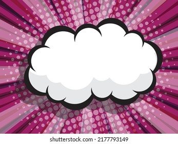 abstract comic book pop art with blank speech bubble for background cover presentation vector illustration