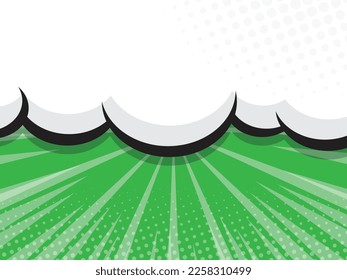 abstract comic book, pop art, background with speech bubble copy space vector illustration